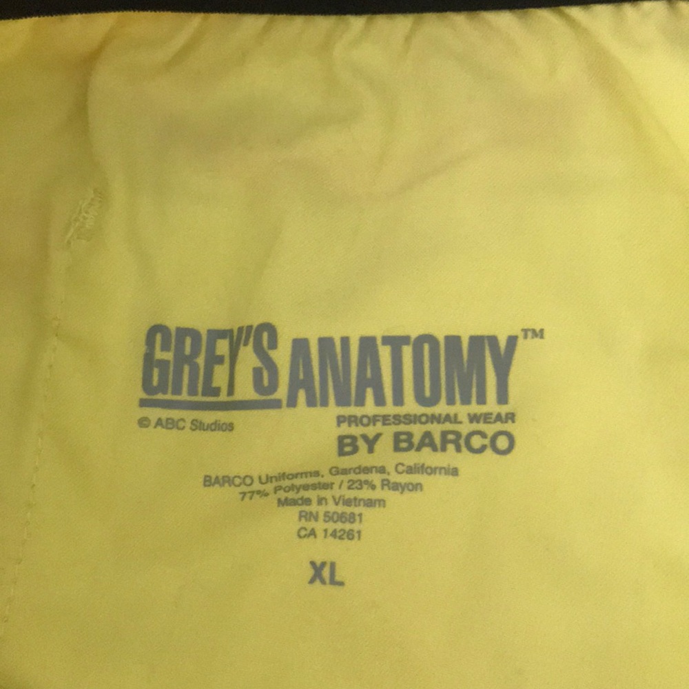 Greys anatomy by bravo scrub pants